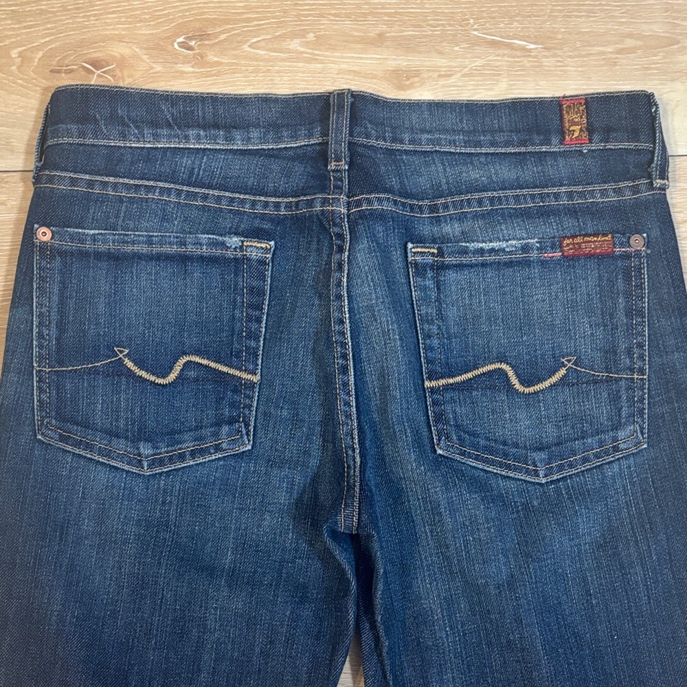 7 For All Mankind Dark Indigo Flare Jeans